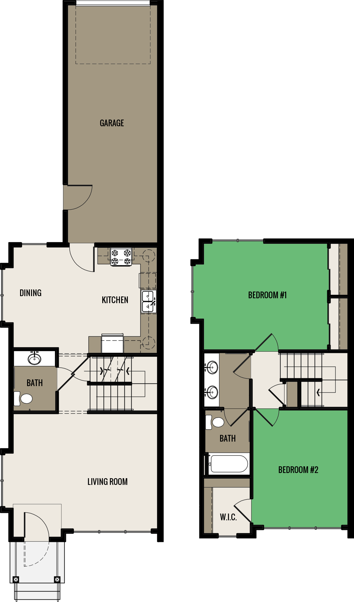 Townhome Floor Plan 1