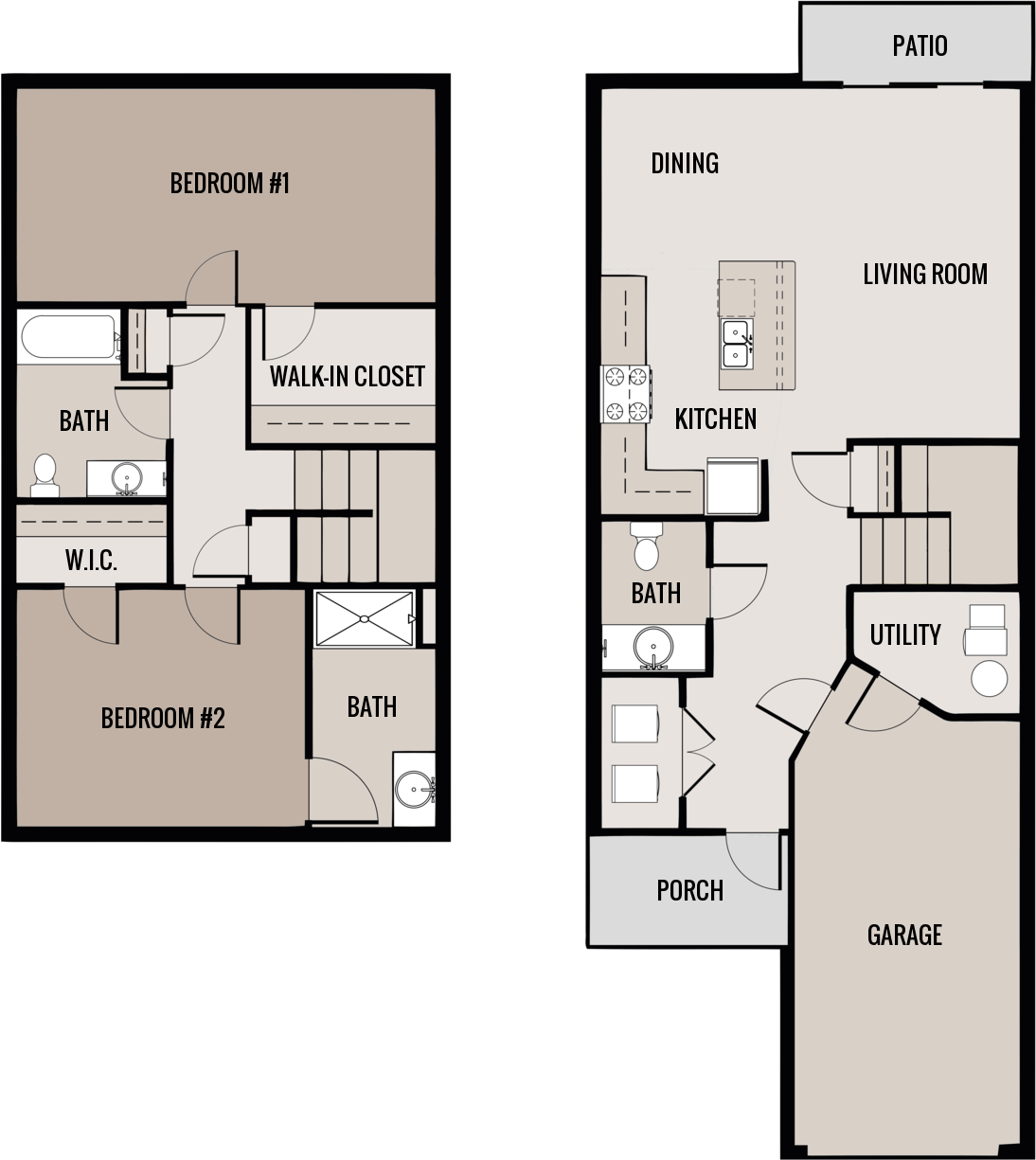 Townhome Floor Plan 1
