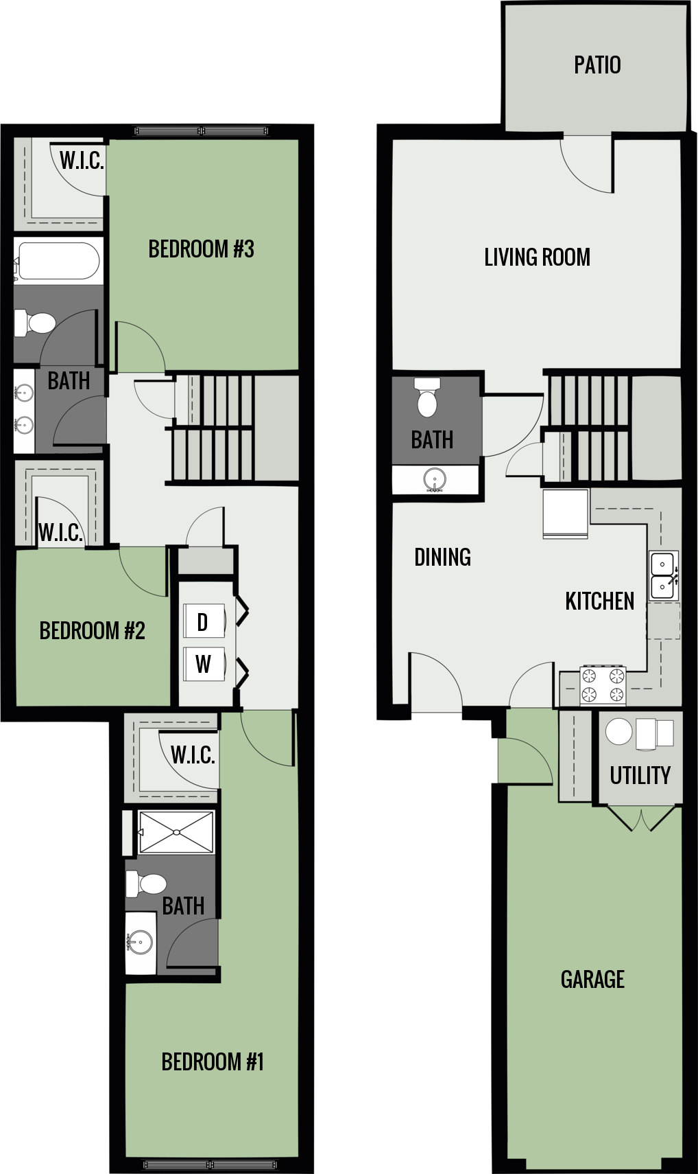 Townhome Floor Plan 1