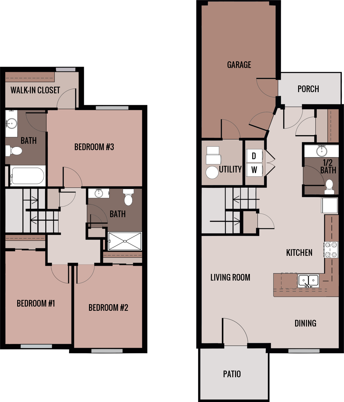Townhome Floor Plan 1