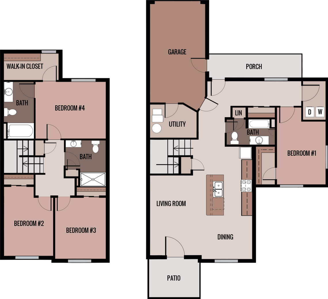 Townhome Floor Plan 1