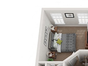 1x1 One bedroom, one bathroom at Ashley West End in Atlanta, Georgia