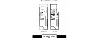 Two Bedroom, Two Bathrooom unit at Villiages at Carver in Atlanta, Georgia