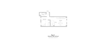 1 Bedroom - Junior - Plan 9