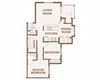 Copper Lane Apartments | Two Bedrooms One Bath 2x1 Floor Plan Vancouver, WA 98684 | Copper Lane Apartments