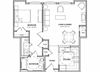 Handicap Accessible One Bedroom Floor Plan- 1B Handicap Accessible One Bedroom Floor Plan- 1B
