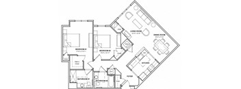 2 Bedroom Floor Plan- 2F