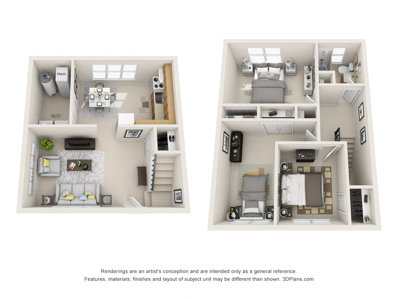 100 Chambers Crescent Court 2-3 Beds Apartment, Townhouse, Affordable for Rent - Photo Gallery 2