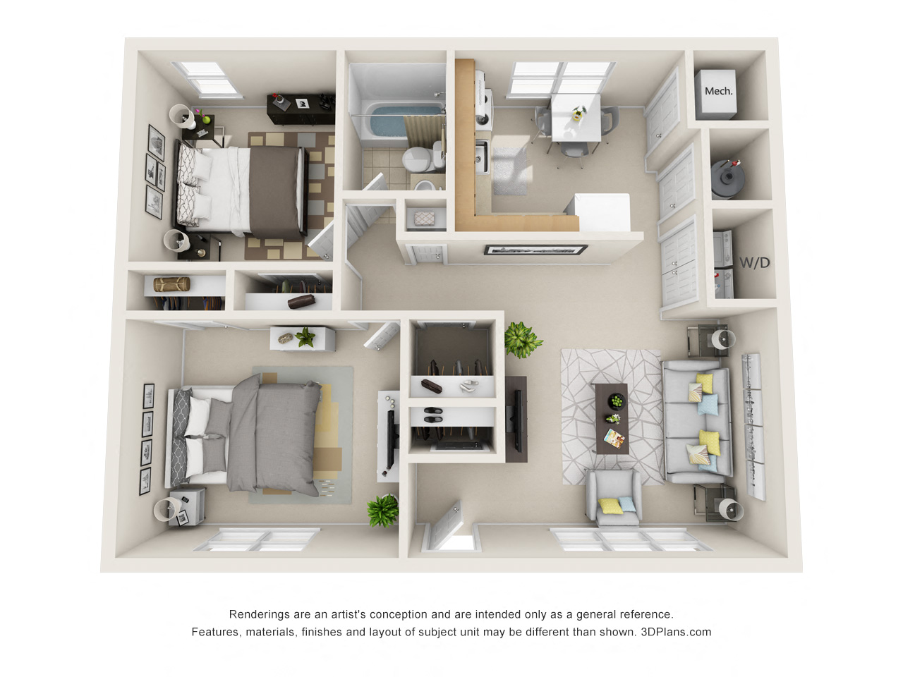 100 Chambers Crescent Court 2-3 Beds Apartment, Townhouse, Affordable for Rent - Photo Gallery 3