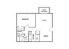 1 Bed 1 Bath 700