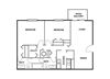 2 Bed 2 Bath 1000