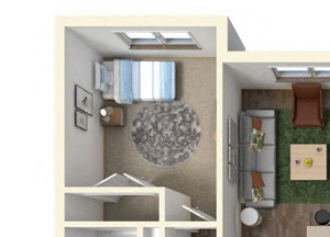 3 Bedroom, 2 Bathroom Floor Plan 3A - 1168 square feet 3 Bedroom, 2 Bathroom Floor Plan 3A - 1168 square feet