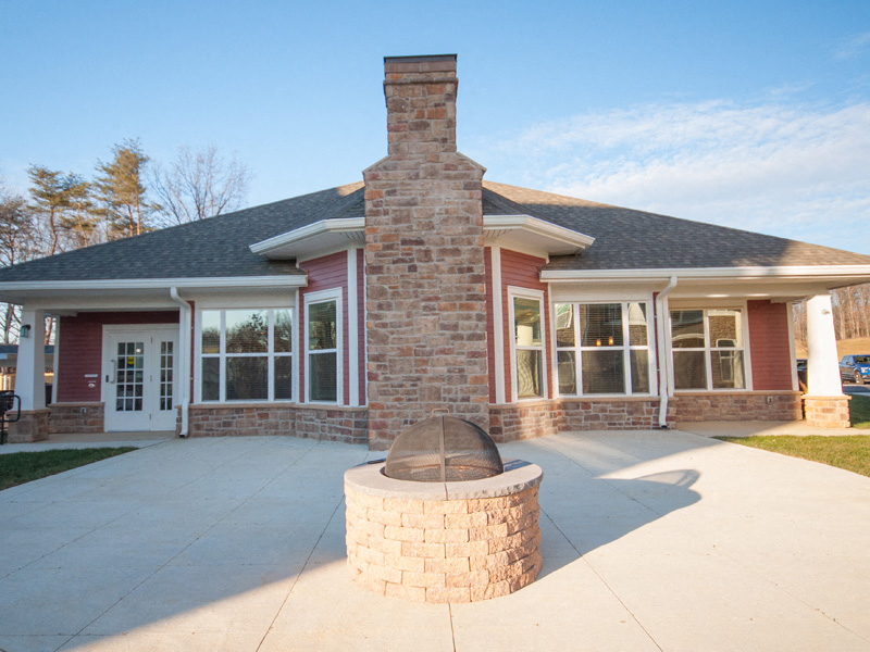 Riverwoods at Tollgate Clubhouse and Fire Pit