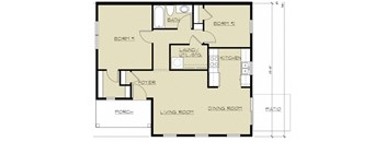 2 Bedroom Floor Plan