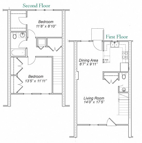 Hunting Creek 2 Bedroom Apartment Floor Plan Hunting Creek 2 Bedroom Apartment Floor Plan