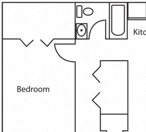 Indian Bridge 1 Bedroom Floor Plan with Den Indian Bridge 1 Bedroom Floor Plan with Den