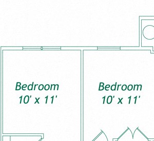 Cypress- 2 Bedroom, 1 Bath Floor Plan Cypress- 2 Bedroom, 1 Bath Floor Plan