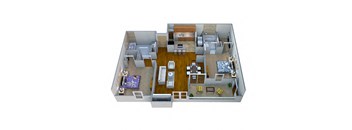 Bradford Floor Plan at Southern Oaks, Fort Worth, TX, 76132