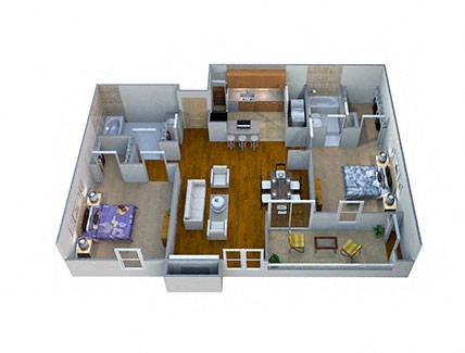 Bradford Floor Plan at Southern Oaks, Fort Worth, TX, 76132