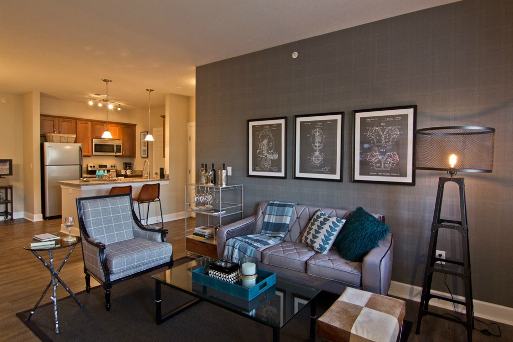 The Ravines at Westar Apartment Interior Living Room