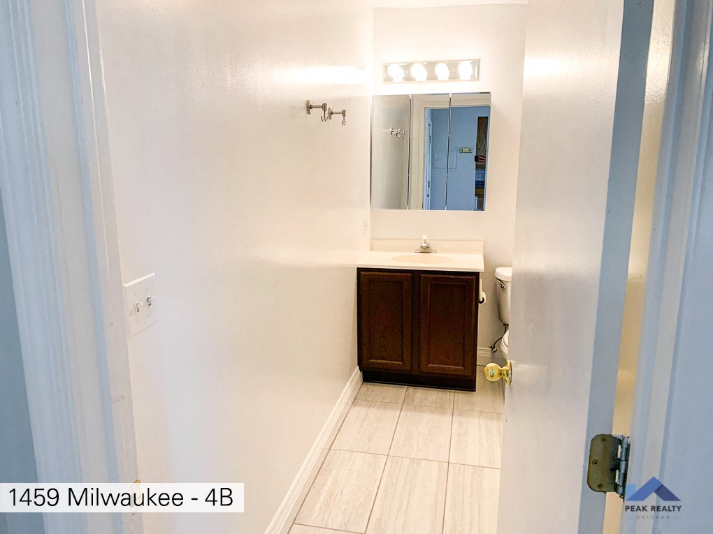 the bathroom is clean and ready for us to use