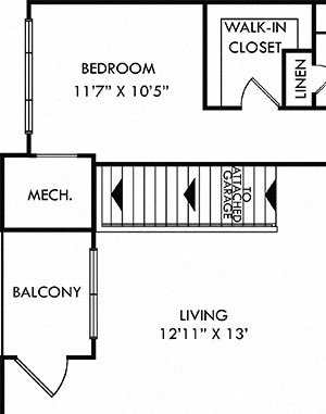 The Evans. 2 bedroom apartment. 1st floor entry from garage. Kitchen with island open to living/dinning rooms. 2 full bathrooms. Walk-in closets. Patio/balcony.