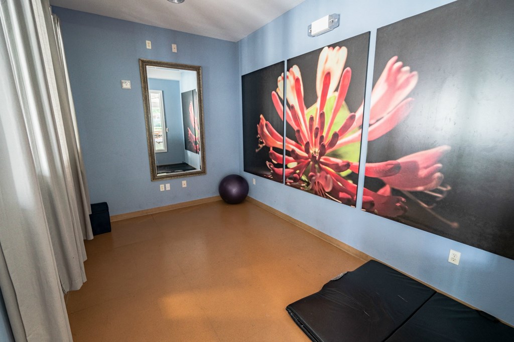 Yoga studio in apartment home hampton virginia
