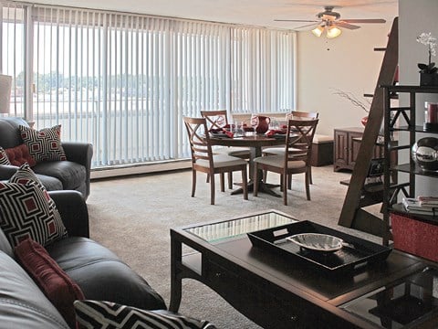 Model Living Room at Gates Mills Place, Mayfield Heights, OH, 44124