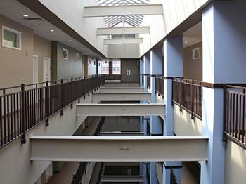 Multiple Indoor Atriums at The Residences at 668 Apartments, Ohio
