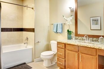 Bathroom With Bathtub at Residences At 1717, Cleveland, 44114