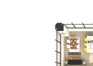 Suite Style H Two Bed Two Bath FloorPlan Suite Style H Two Bed Two Bath FloorPlan at Residences At 1717, Cleveland, OH