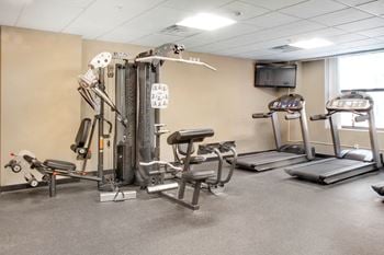 Cardio Studio Equipment at The Residences At Hanna Apartments, Cleveland, OH, 44115