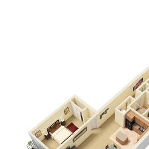 Suite Style C Floor Plan Suite Style C Floor Plan at Stonebridge Waterfront, Cleveland, Ohio