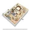 1 Bed 1 Bath Style A