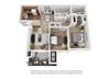 2 bed 2 bath Plan 4 floorplan 2 bed 2 bath Plan 4 floorplan at Sumida Gardens Apartments, Santa Barbara, CA