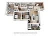 3 bed 2 bath Plan 5 floorplan 3 bed 2 bath Plan 5 floorplan at Sumida Gardens Apartments, California