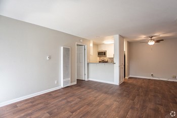 Wood Floor Living Room Wood Floor Living Room at Charter Oaks Apartments, California - Photo Gallery 6