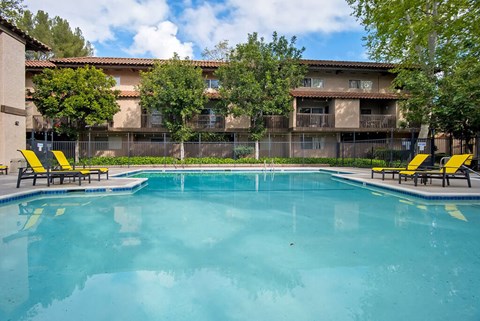 Cool Swimming Pool at Wilbur Oaks Apartments, California, 91360