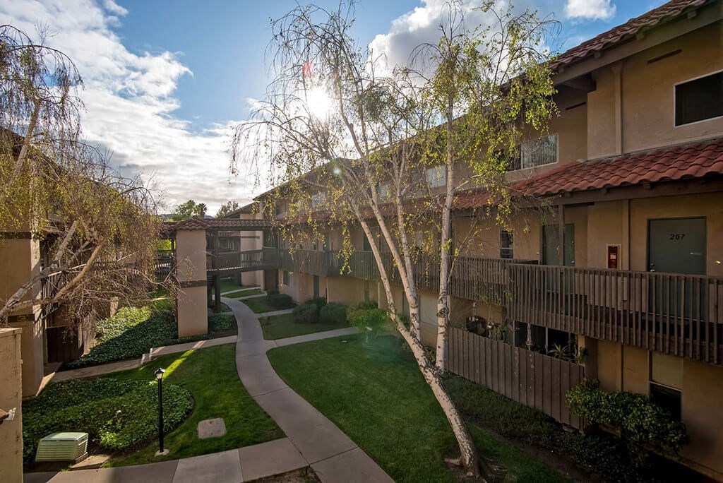 Green Space Between two Home at Wilbur Oaks Apartments, Thousand Oaks, CA, 91360