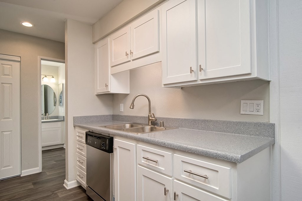 Stainless Steel Sink In Kitchen at St. Charles Oaks Apartments, Thousand Oaks