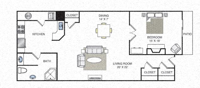 Bungalow| 1 Bedroom | 1 Bath | 1100 SF
