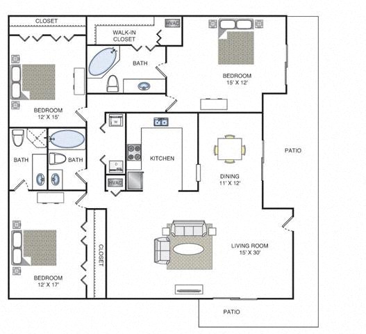 Triton | 3 Bedroom | 3 Bath | 1910 SF