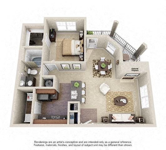 Murray | 1 Bedroom | 1 Bath | 833 SF
