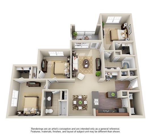 3 Bedroom | 2 Bath | 1315 SF