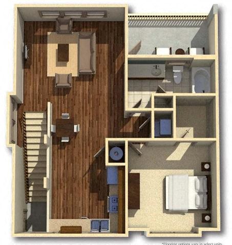 Barfield | 1 Bedroom | 1 Bath | 963 SF