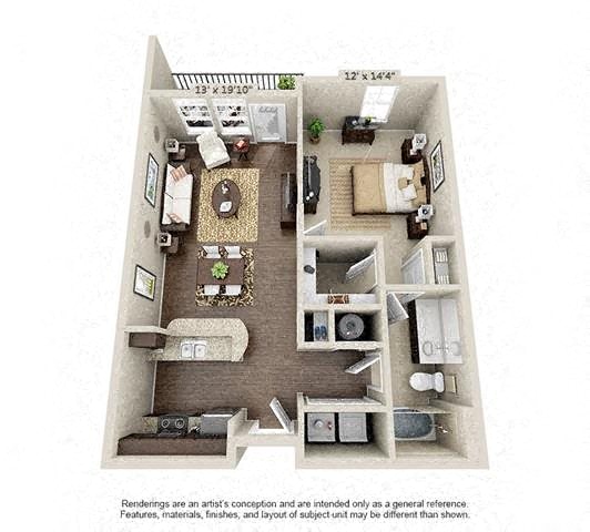 Cochrane | 1 Bedroom | 1 Bath | 785 SF