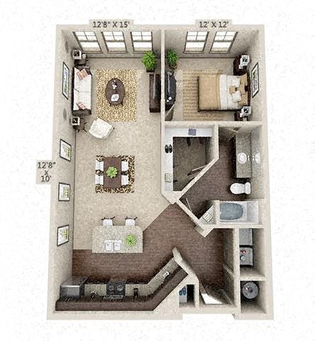 Emory | 1 Bedroom | 1 Bath | 800-1095 SF