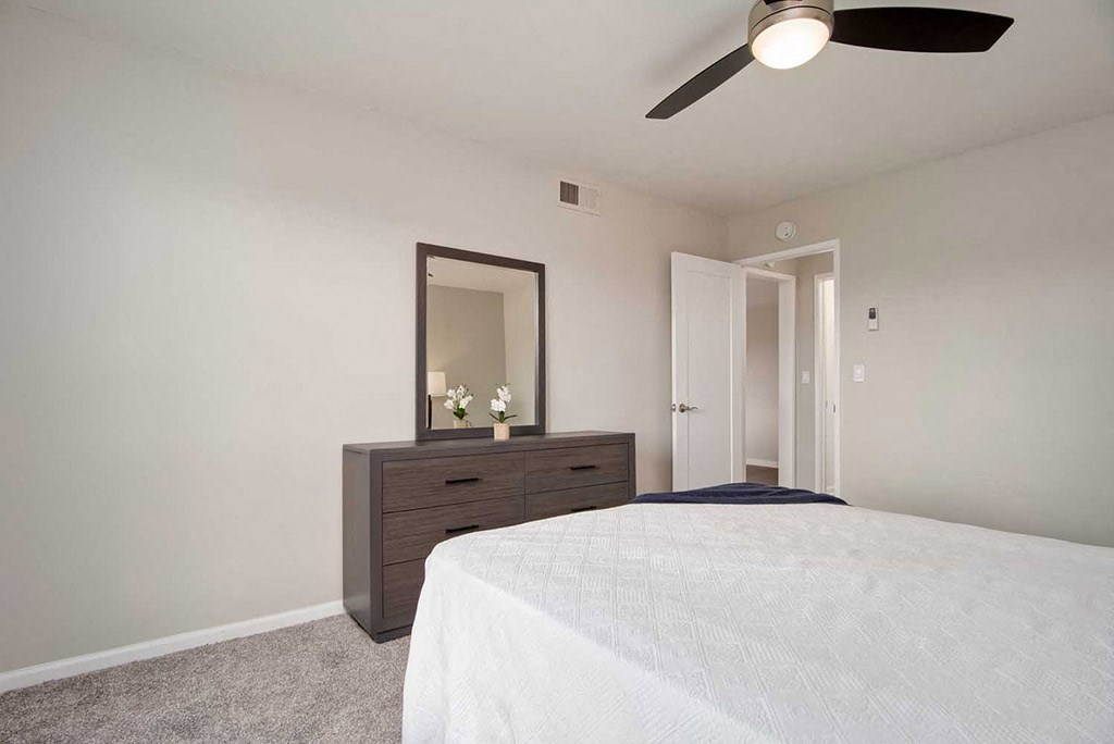Bedroom Interior at Los Robles Apartments, California
