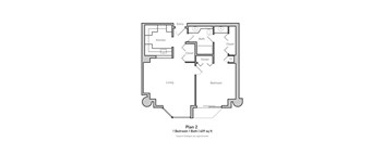 1 Bedroom - Plan 2