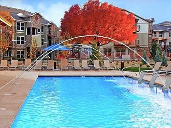 Longmont Apartment Complex with Beautiful Swimming Pool and Relaxing Sundeck